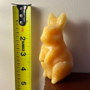 Yellow Aventurine Rabbit Crystal Carving